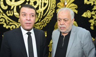 بالصور.. نجوم الفن في عزاء والدة محمود الليثي بمسجد عمر مكرم