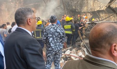 حريق هائل داخل مخزن دهانات بمنطقة البراجيل بالجيزة.. والحماية المدنية تتدخل