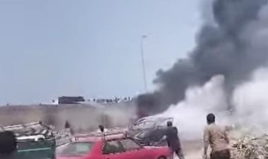 حريق جراج سيارات بشبرا الخيمة.. النيران تلتهم 4 سيارات وإخراج 12 أخرى