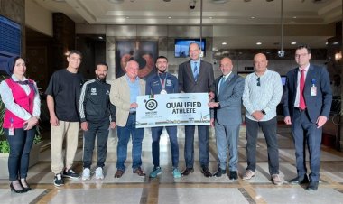 عبر الفيديو كونفرانس.. وزير الرياضة يهنئ كيشو بتأهله لأولمبياد باريس