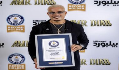 رامي صبري يهنئ عمرو دياب بعد دخوله موسوعة جينيس برقم قياسي جديد