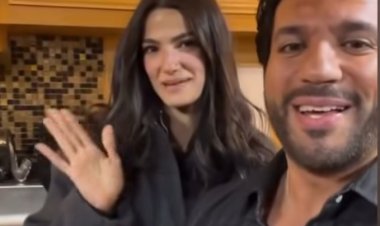 تارا عماد توثق  أولى لحظات تصوير فيلم «طه الغريب» برفقة حسن الرداد