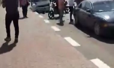 تصادم 3 سيارات بمحور جوزيف تيتو بالقاهرة