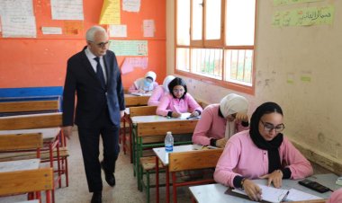 وزير التعليم يتابع امتحانات صفوف النقل للمرحلتين الابتدائية والإعدادية بالجيزة