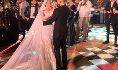 آدم خطاب نجل حنان ترك يحتفل بزفافه على فتاة من خارج الوسط الفني