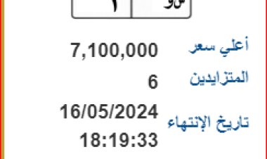 «س و 1»... سعرها 7 مليون جنيه| المرور تعرض 8 أرقام عربات مميزة بالمزاد العلني