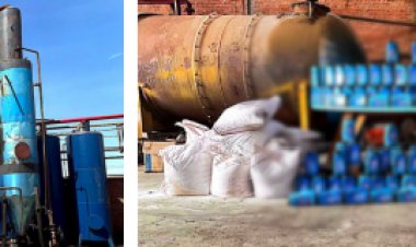 ضبط مصنع غير مرخص لإنتاج زيوت سيارات مغشوشة بالشرقية