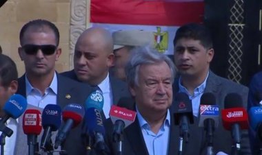 جوتيريش: نحن ضد التهجير القسري ولا يوجد أي مكان آمن في قطاع غزة الآن