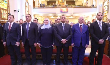 وزير التنمية المحلية يشارك فى احتفال الطائفة الإنجيلية بعيد القيامة المجيد