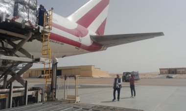 مطار العريش يستقبل أول طائرة من المساعدات ضمن المرحلة الأولي لإغاثة أهل غزة