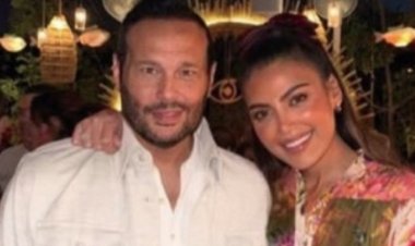 ورود فستان ريهام حجاج  تليق باللحظات الرومانسية مع زوجها (صور)