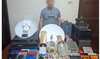 القبض على صاحب شبكة ال"FT" للبث التلفزيوني اللاسلكي  بالدقهلية