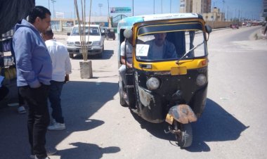 استمرار حملات تطبيق التعريفة الموحدة «5 جنيهات» لمركبات «التوكتوك» في بلطيم