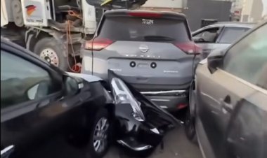 إصابة 2 وتحطم 11 سيارة فى حادث معرض السيارات بالقطامية 