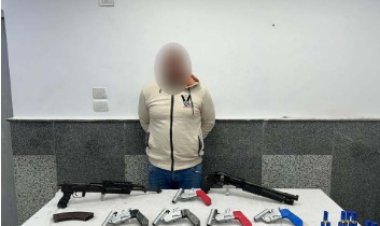 ضبط بندقيتان و5 فرد خرطوش بحوزة عاطل  فى الدقهلية 