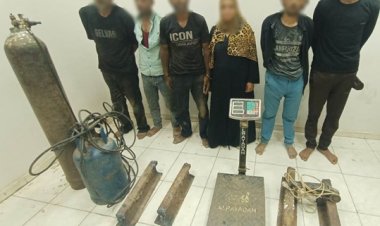ضبط تشكيل عصابي لسرقة قضبان السكك الحديدية في الغربية