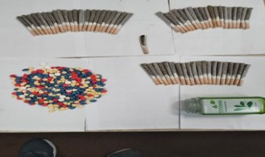 ضبط شخص بحوزته 61 سيجارة حشيش و430 قرص مخدر بمطار  سفنكس الدولي 