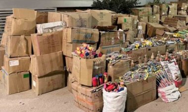 ضبط 5 ملايين قطعة ألعاب نارية بحوزة سيدة في المنيا