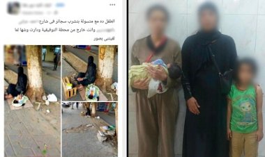 كشف ملابسات فيديو تسول سيدة وطفل بالجيزة