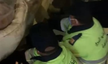 الحماية المدنية تنزل جثمان شخص ثقيل الوزن بمدينة نصر 