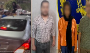 القبض على فتاة صعدت فوق سيارة للتشاجر مع قائد سيارة بالسلام 