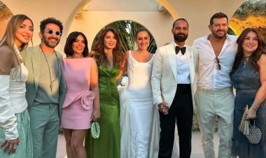 نجوم الفن في حفل زفاف امينة خليل والمصور احمد زعتر