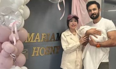 وإني سميتها مريم.. حسني شتا يرزق بمولودته الأولى