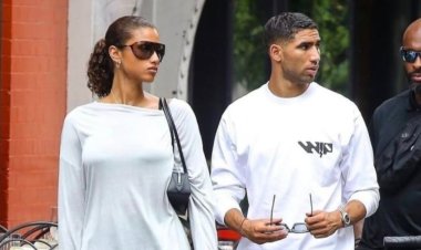 أشرف حكيمي يثير الجدل بظهوره الجديد مع إيمان همام في نيويورك