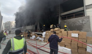 حريق هائل بمصنع ملابس في 6 أكتوبر والحماية المدنية تحاصر الأدخنة