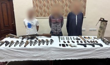 ضبط ورشة تصنيع الأسلحة النارية فى البحيرة 