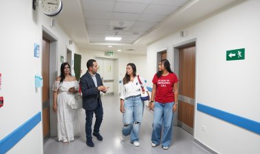 داليا البحيري تزور مستشفى الناس وتضفى البسمة على وجوه الأطفال