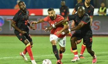 انتهاء مباراة مصر وأنجولا بالتعادل السلبي بدون أهداف