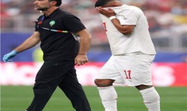إصابة نجم منتخب المغرب خلال مباراة كندا في ثمن نهائي المونديال