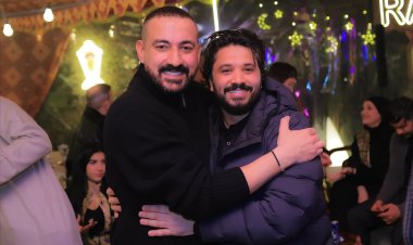 مصطفى حجاج ودياب في ضيافة ياسر الحريري في سهرة رمضانية