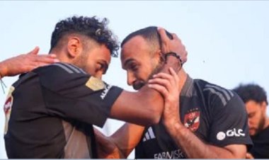 «الشحات» يعلق على صورته مع «أفشة» خلال المران