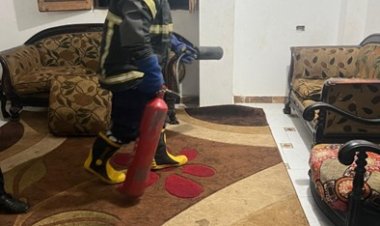 الحماية المدنية تسيطر على ثعبان تسلل لأحد الشقق السكنية بالمنوفية 