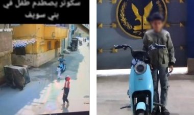 أمن بني سويف يكشف حقيقة فيديو "دهس طفل".. وضبط طالب عمره 10 سنوات صدمه بدراجة 