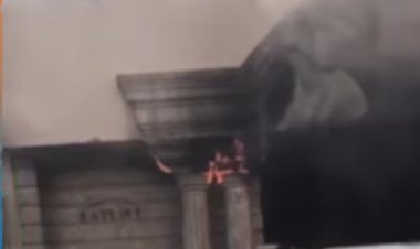 إخماد حريق التهم محلًا بجوار سور نادي الزمالك