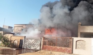 حريق هائل يلتهم مصنع مواد كيميائية بمدينة بدر... و8 سيارات إطفاء تهرع لإخماده 