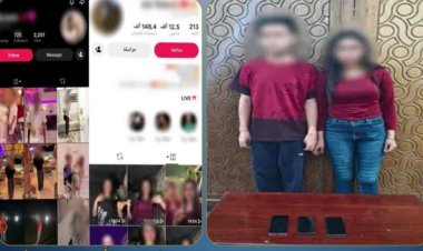 يرتدي ملابس نسائية ويرقص.. سقوط صانع محتوى ورفيقته  لنشر فيديوهات خادشة لجلب المشاهدات بالإسكندرية
