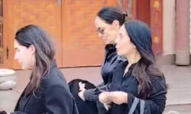 شيريهان وشريهان تشاركان في تشييع جثمان حماة رامي صبري