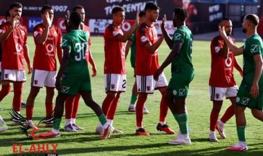استعدادًا للقمة أمام الزمالك.. الأهلي يفوز على مصر المقاصة بثلاثية