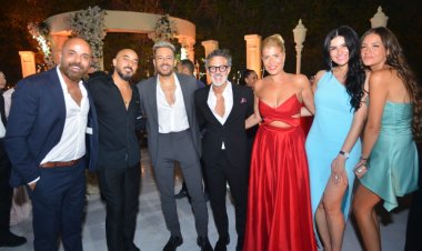 بالصور.. نجوم الفن فى حفل زفاف محمود شاهين