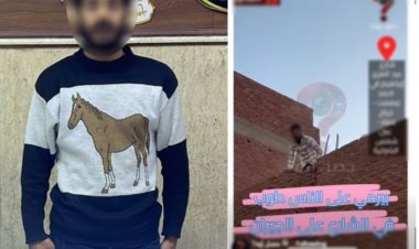 ضبط عاطل ألقى الحجارة على نجار من أعلى عقار بعين شمس بسبب ركن سيارة
