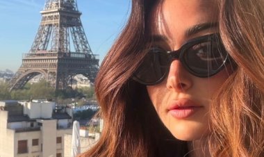 هنا الزاهد تلتقط صورًا من مقر إقامتها بأفخم وأغلى الفنادق في باريس