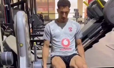 في الجيم.. مصطفى شوبير يواصل تدريباته قبل مواجهة الزمالك