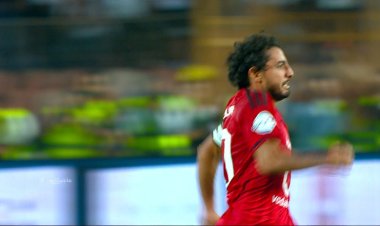 محمد هاني يمنح الأهلي التقدم على الزمالك في الشوط الأول من القمة