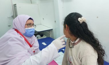 توقيع الكشف الطبي بالمجان على ٩٨٣ مواطن بقرية الألفى