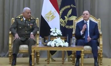 اللواء محمود توفيق يستقبل وزير الدفاع ورئيس الأركان