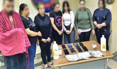  القبض على 6 سيدات وشاب داخل نادى صحى "بدون ترخيص"  لممارسة الأعمال المنافية للأداب بالنزهة